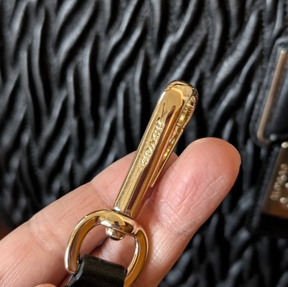 ✨ Coach Limited Edition Large Black Madison Satchel – Gathered Twist Leather 👜 - Picture 16 of 17